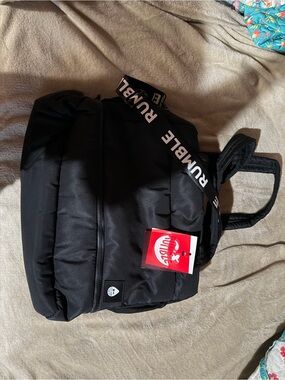 Rumble Boxing Black Quilted Shoulder Bag